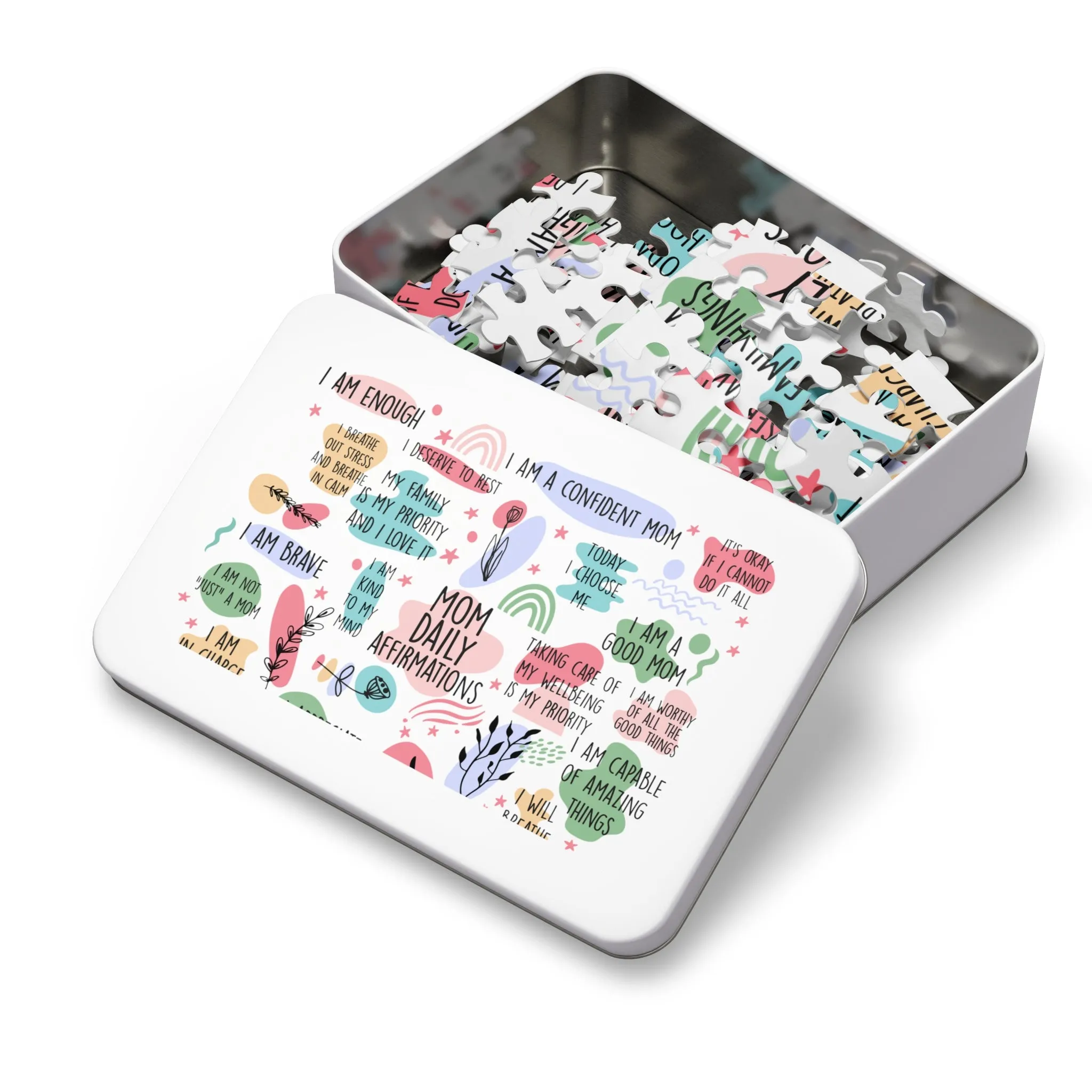 Jigsaw Puzzle in Tin, Affirmations, Mom Personalised/Non-Personalised, awd-1372