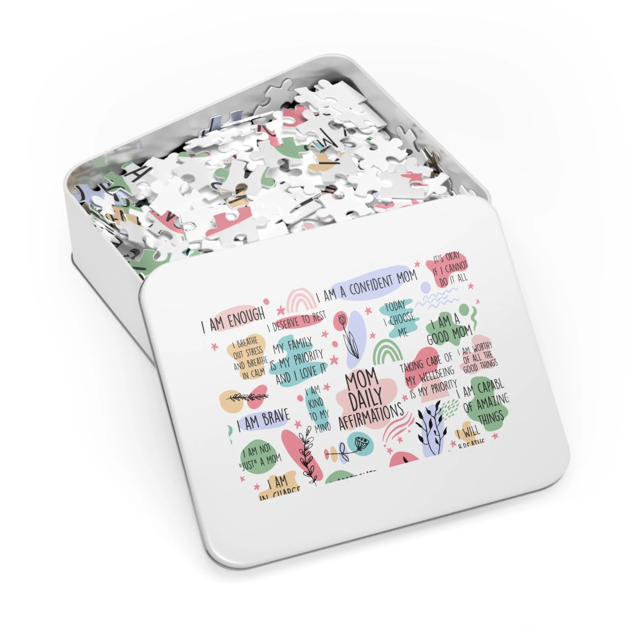 Jigsaw Puzzle in Tin, Affirmations, Mom Personalised/Non-Personalised, awd-1372