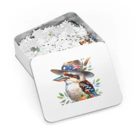 Jigsaw Puzzle in Tin, Australian Animals, Kookaburra, Personalised/Non-Personalised, awd-1337 (30, 110, 252, 500,1000-Piece)