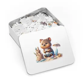 Jigsaw Puzzle in Tin, Australian Animals, Quokka, Personalised/Non-Personalised, awd-1324 (30, 110, 252, 500,1000-Piece)