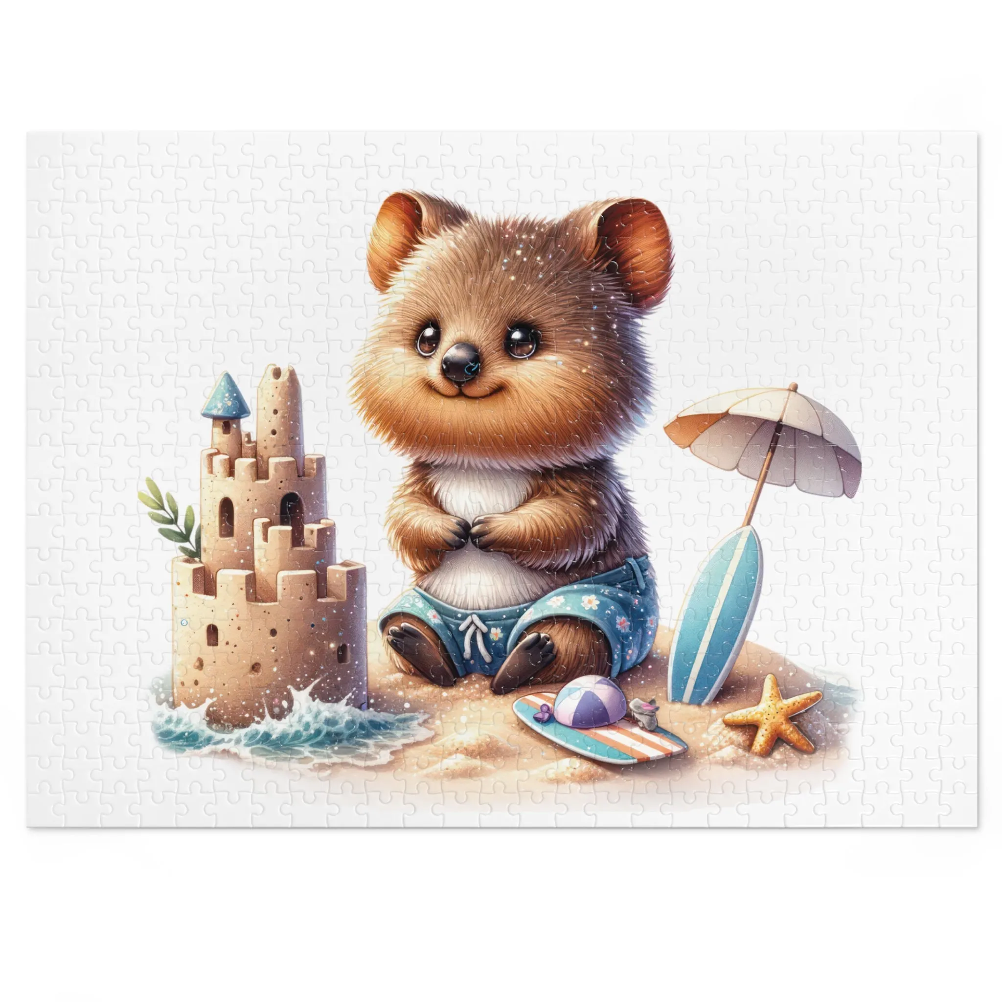 Jigsaw Puzzle in Tin, Australian Animals, Quokka, Personalised/Non-Personalised, awd-1324 (30, 110, 252, 500,1000-Piece)