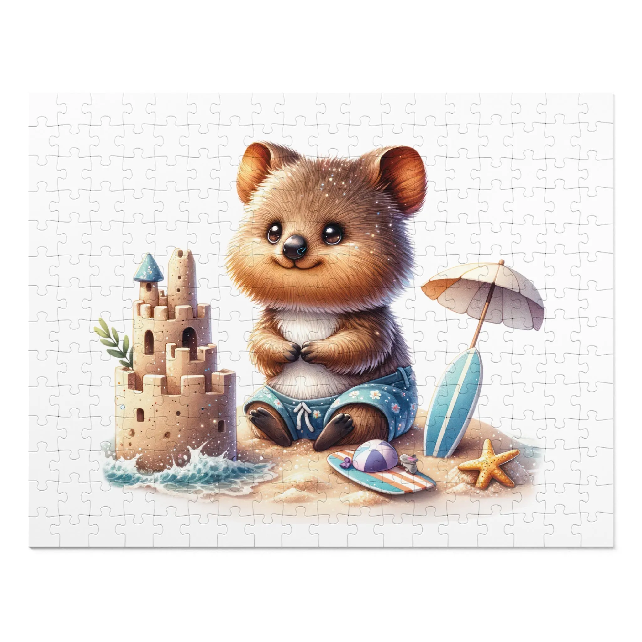 Jigsaw Puzzle in Tin, Australian Animals, Quokka, Personalised/Non-Personalised, awd-1324 (30, 110, 252, 500,1000-Piece)