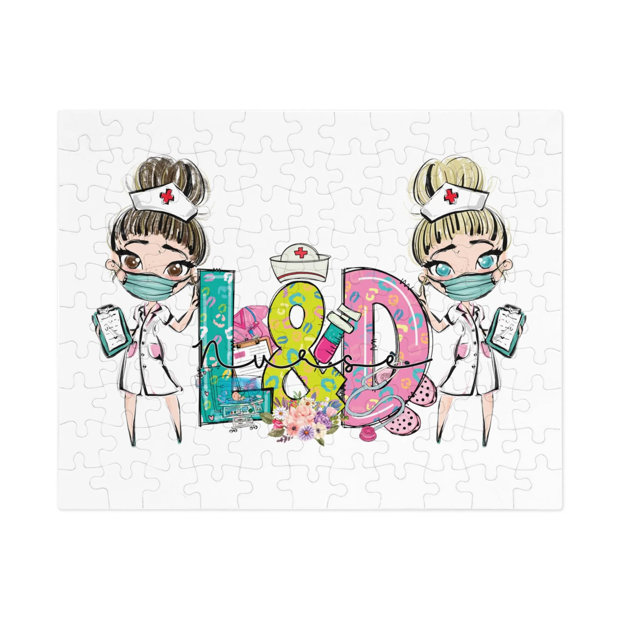 Jigsaw Puzzle, L&D Nurse, Personalised/Non-Personalised (30, 110, 252, 500,1000-Piece)