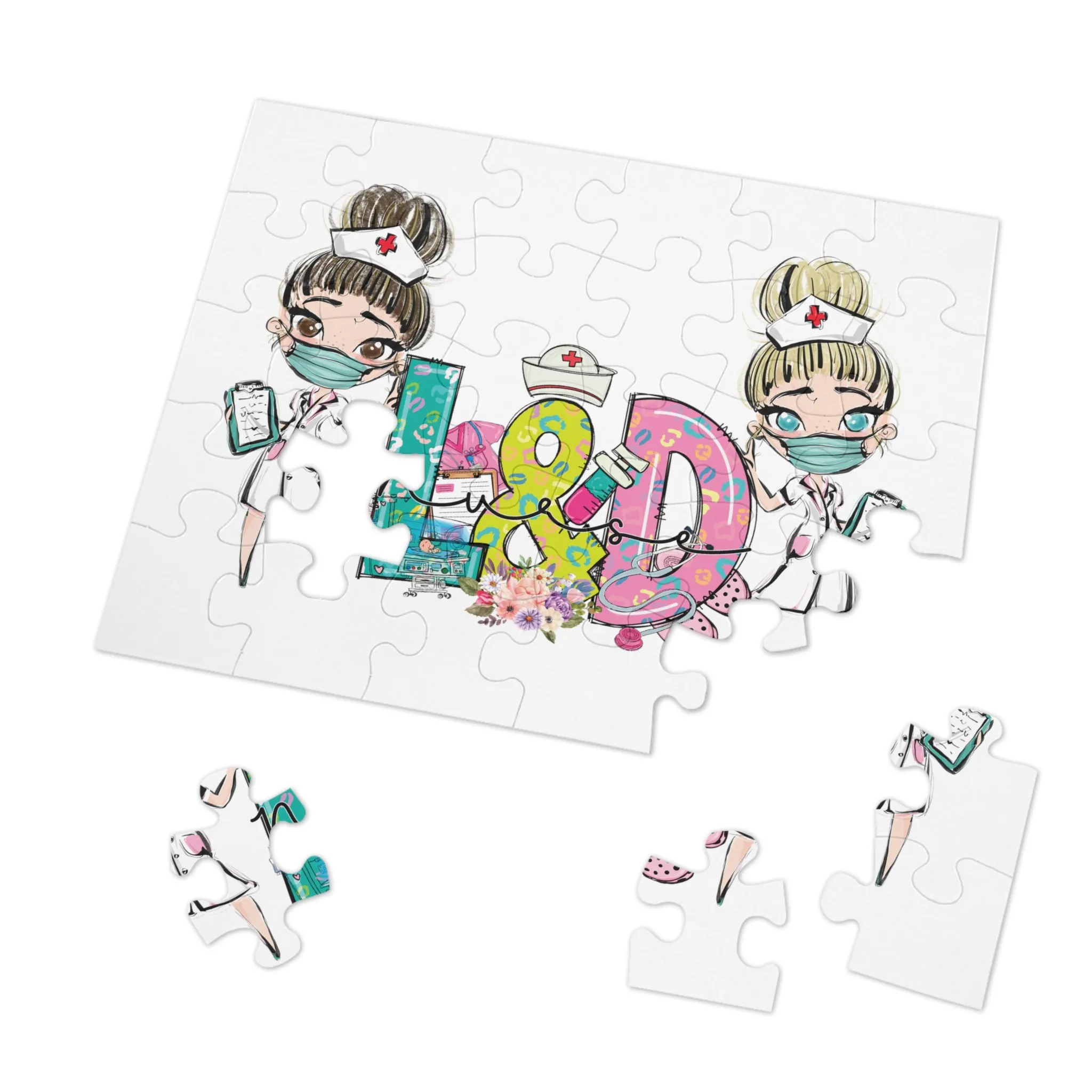 Jigsaw Puzzle, L&D Nurse, Personalised/Non-Personalised (30, 110, 252, 500,1000-Piece)