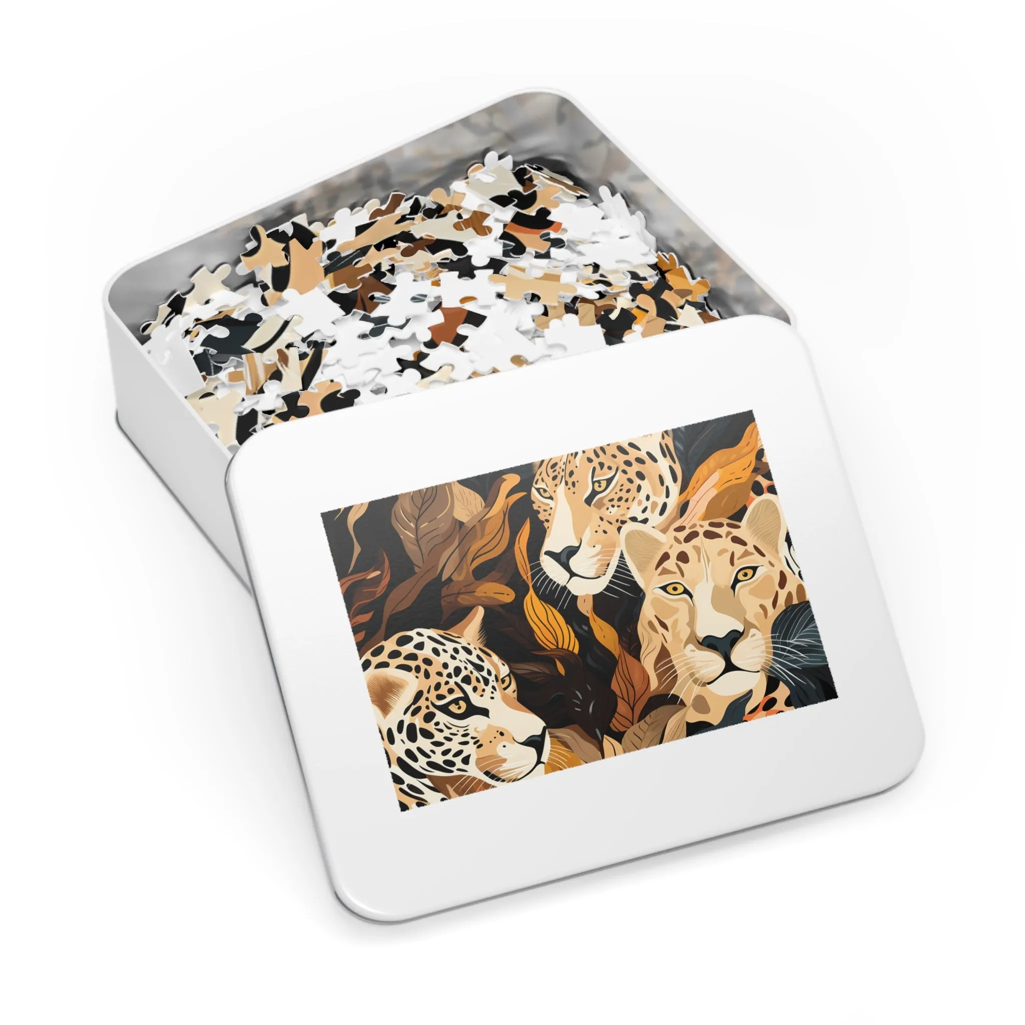 Jigsaw Puzzle, Leopard, Personalised/Non-Personalised (30, 110, 252, 500,1000-Piece)