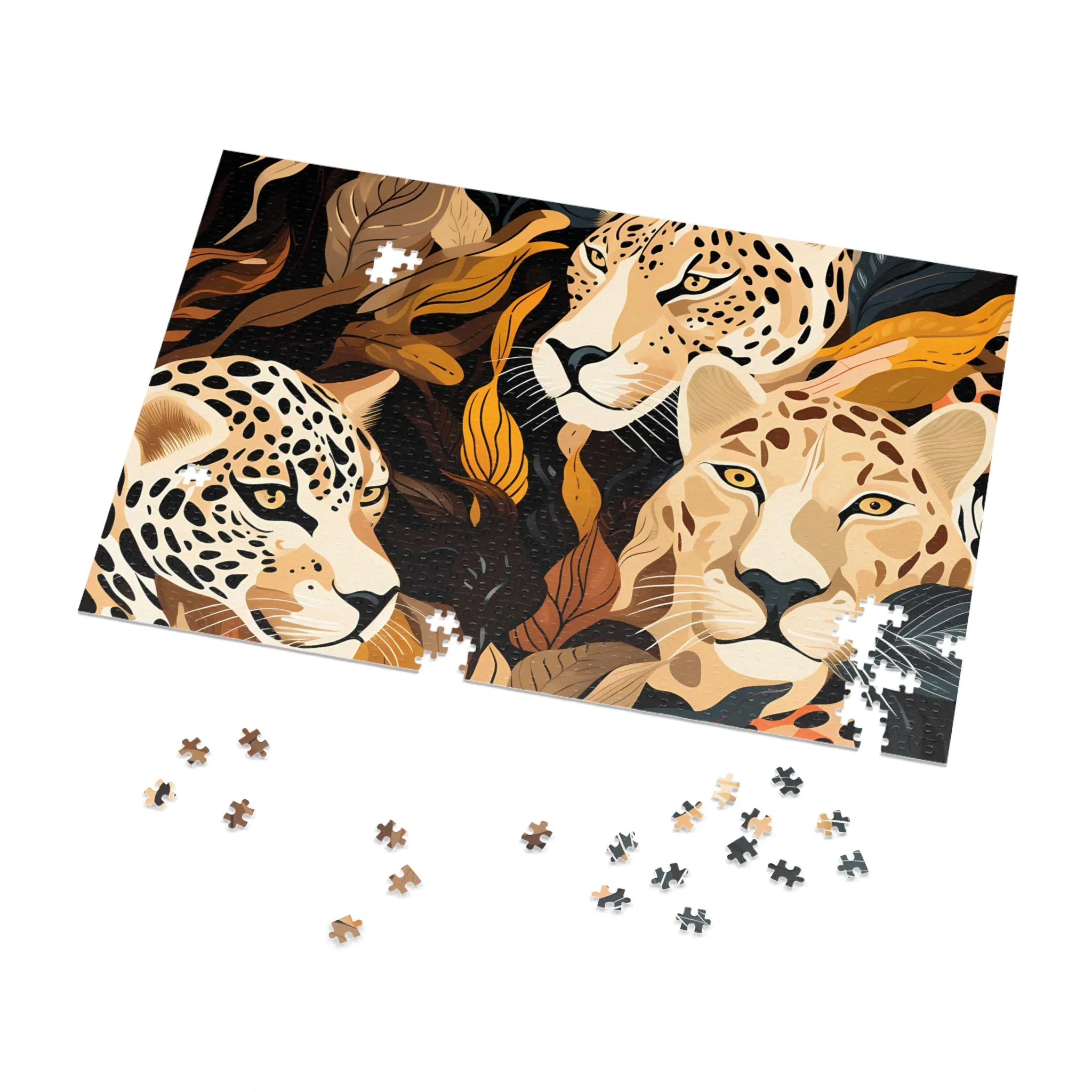 Jigsaw Puzzle, Leopard, Personalised/Non-Personalised (30, 110, 252, 500,1000-Piece)