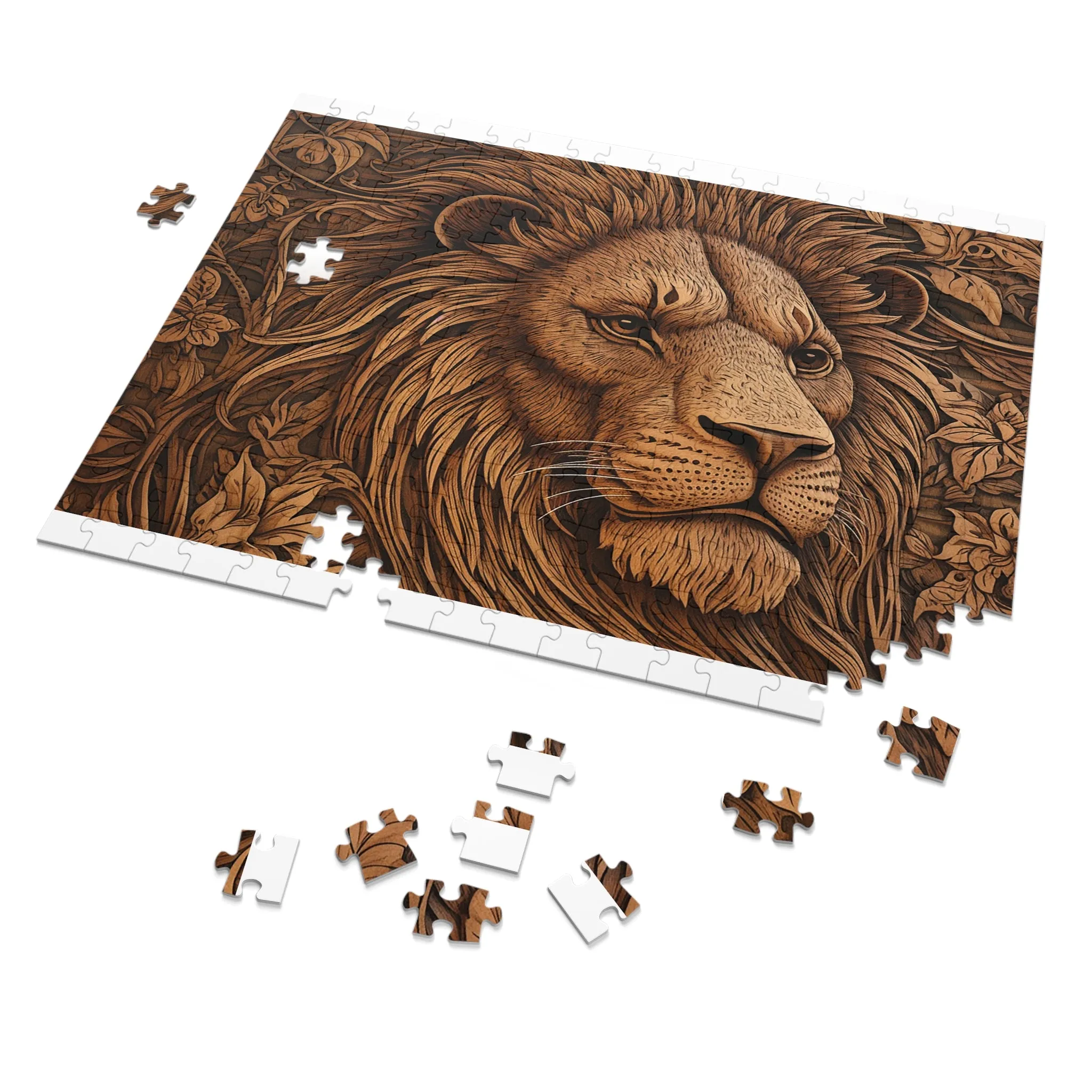 Jigsaw Puzzle, Lion, Personalised/Non-Personalised (30, 110, 252, 500,1000-Piece)