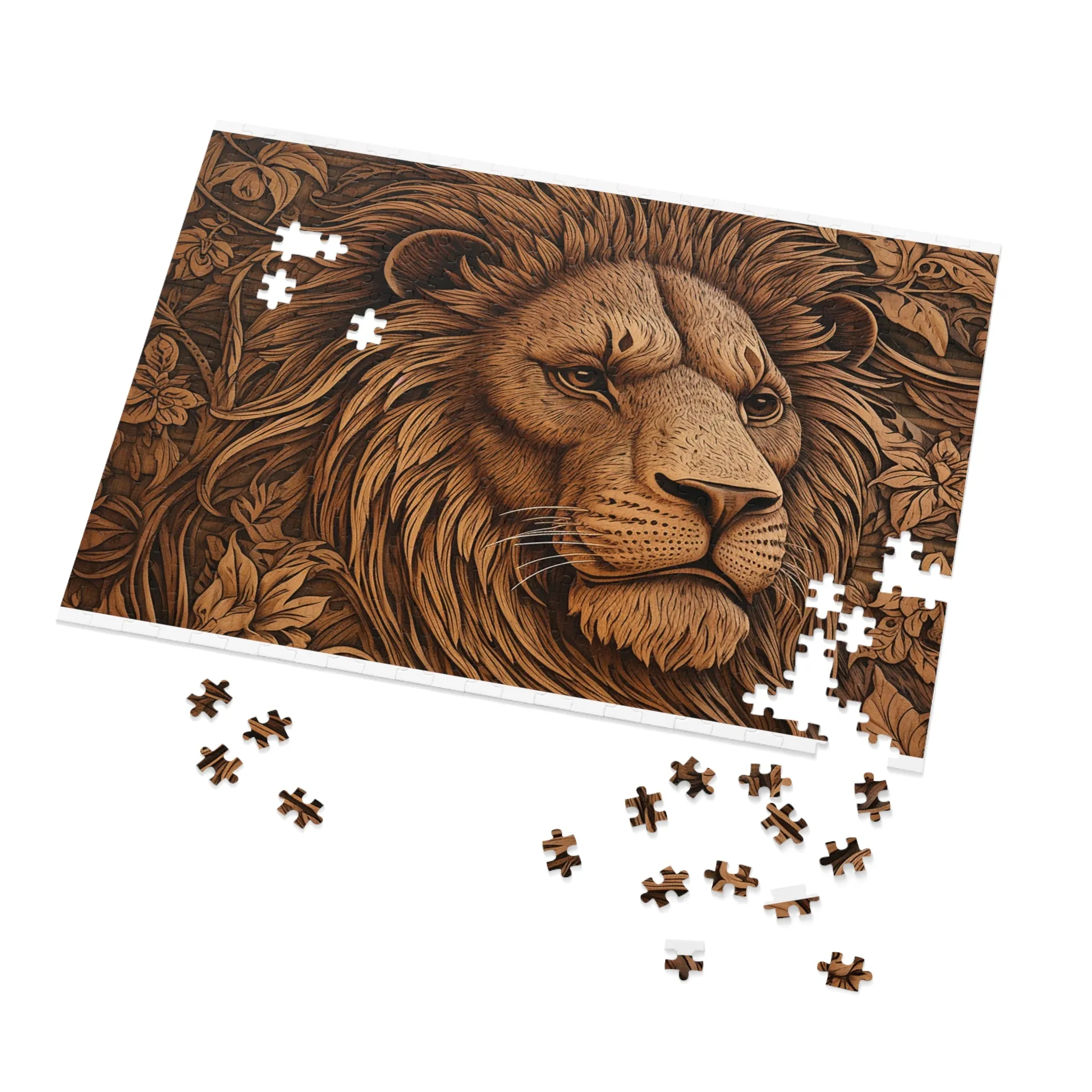 Jigsaw Puzzle, Lion, Personalised/Non-Personalised (30, 110, 252, 500,1000-Piece)