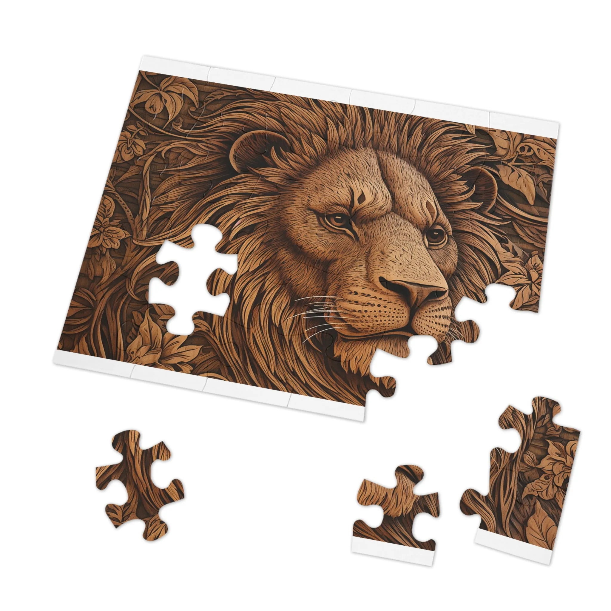 Jigsaw Puzzle, Lion, Personalised/Non-Personalised (30, 110, 252, 500,1000-Piece)