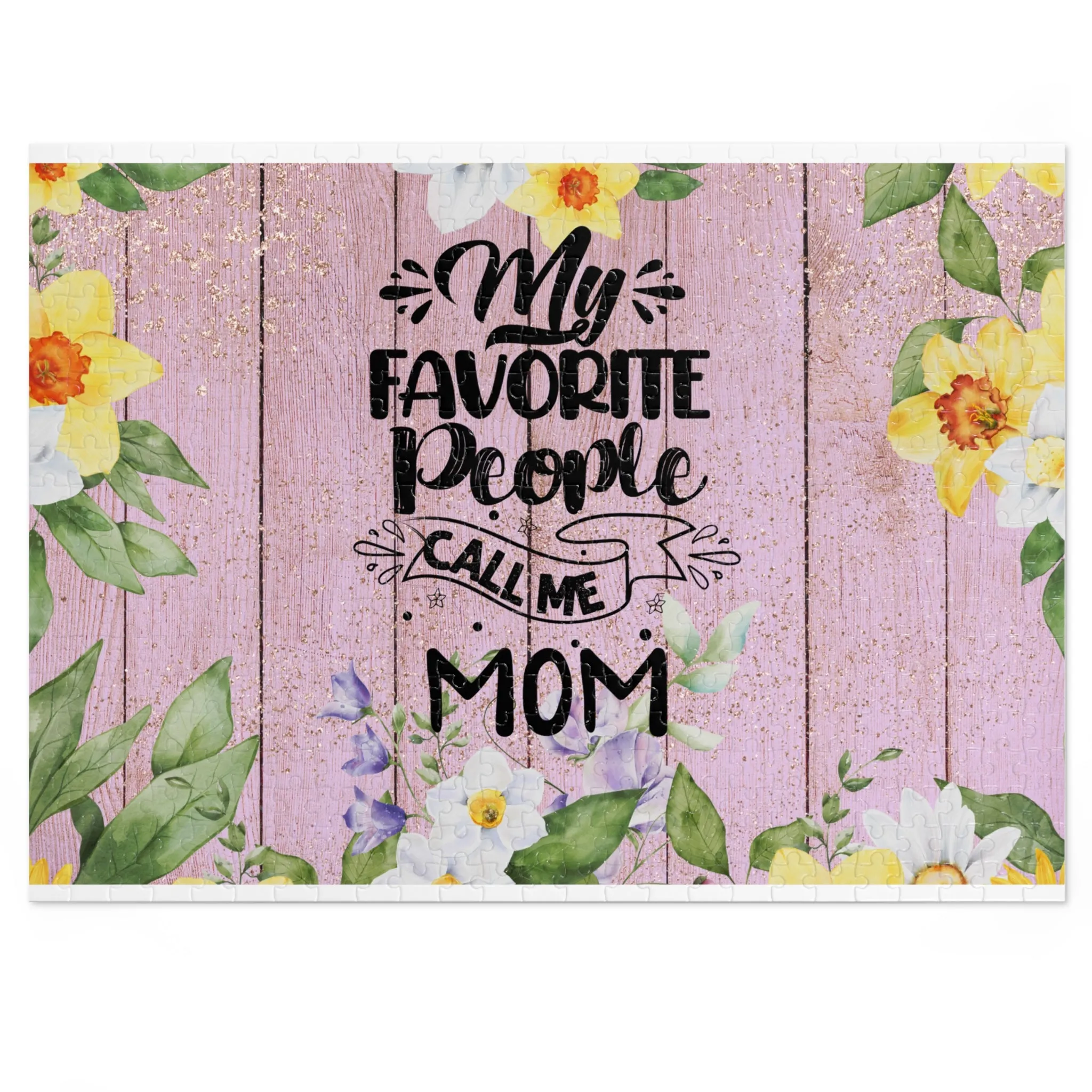 Jigsaw Puzzle, My Favorite People call me Mom, Personalised/Non-Personalised (30, 110, 252, 500,1000-Piece)