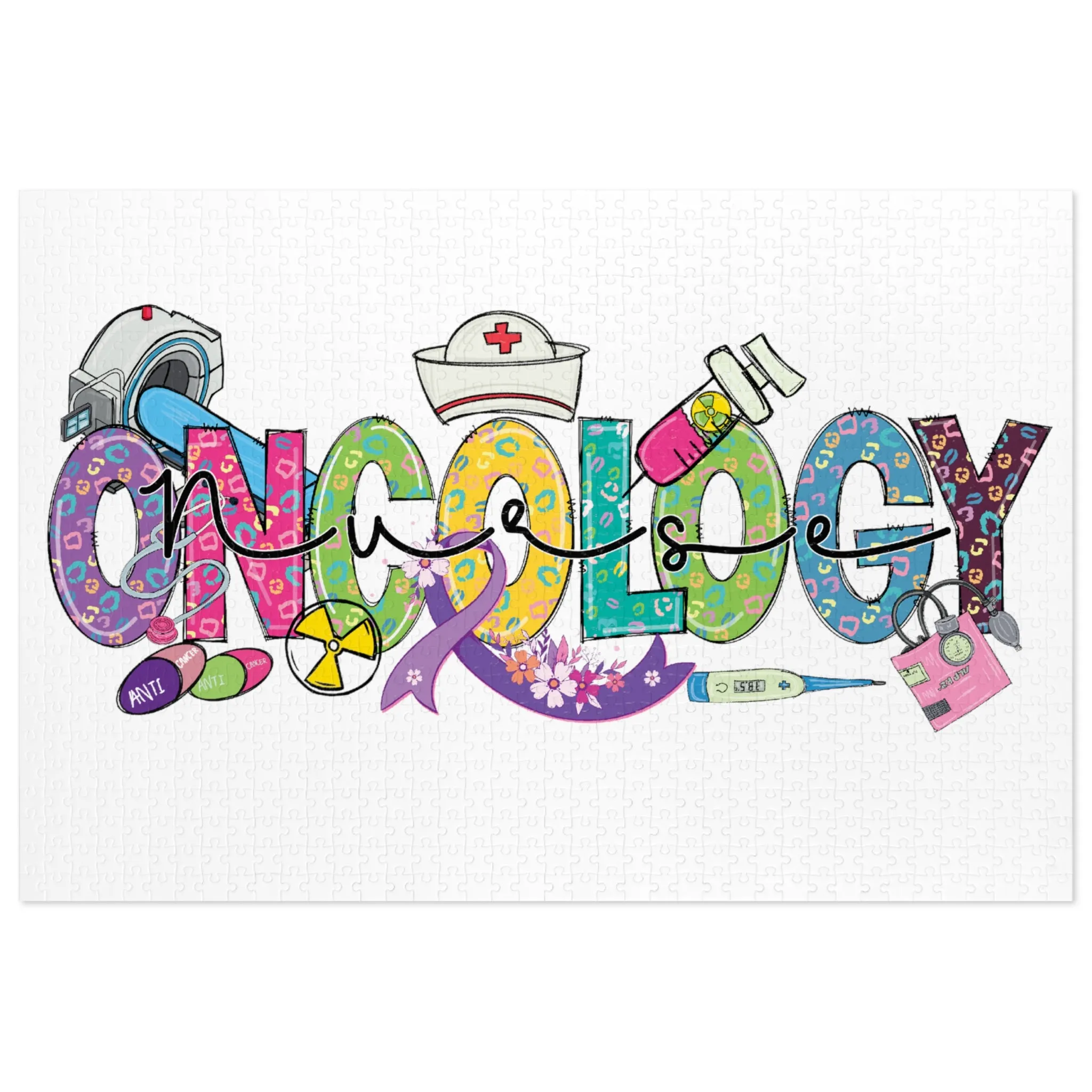 Jigsaw Puzzle, Oncology Nurse, Personalised/Non-Personalised (30, 110, 252, 500,1000-Piece)