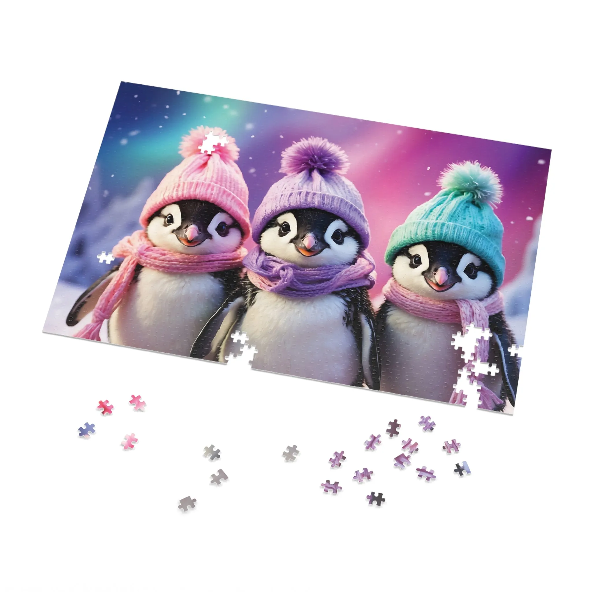 Jigsaw Puzzle, Penguin, Personalised/Non-Personalised (30, 110, 252, 500,1000-Piece)