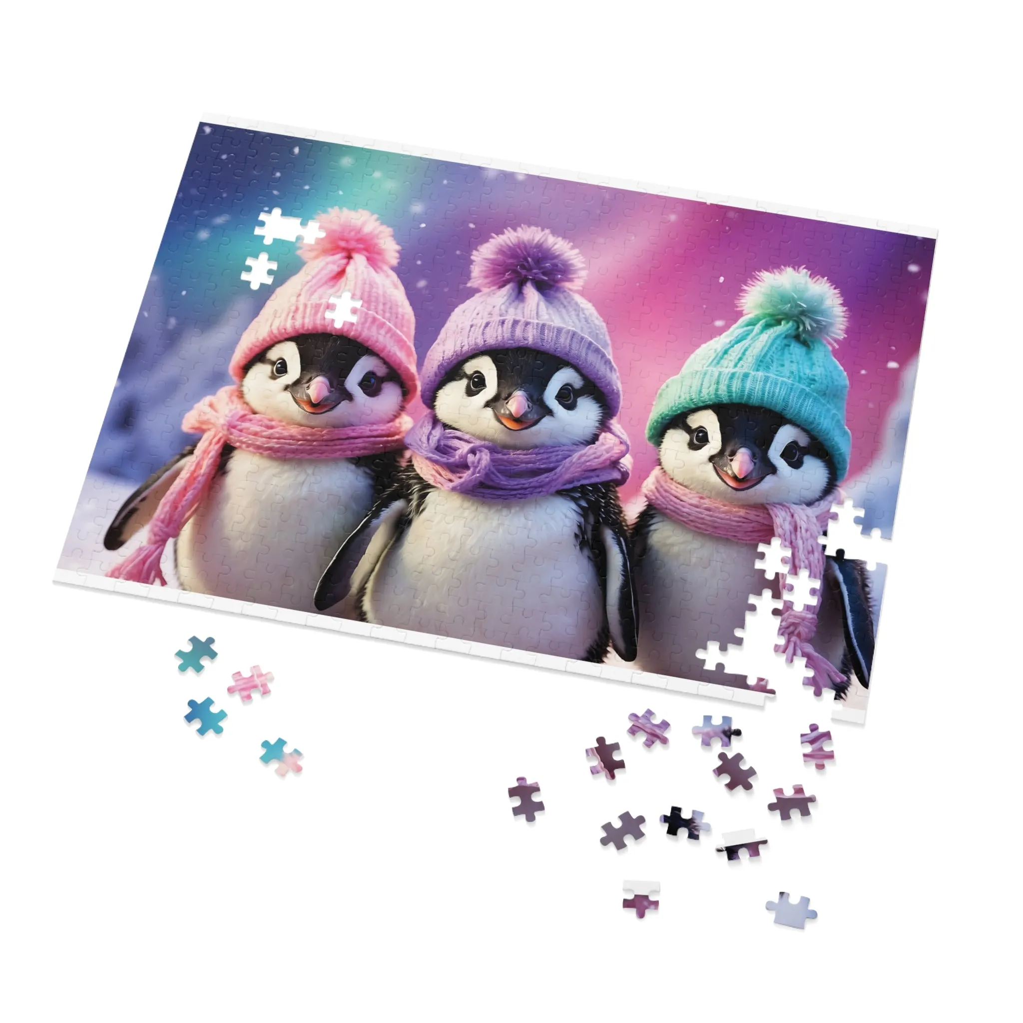 Jigsaw Puzzle, Penguin, Personalised/Non-Personalised (30, 110, 252, 500,1000-Piece)