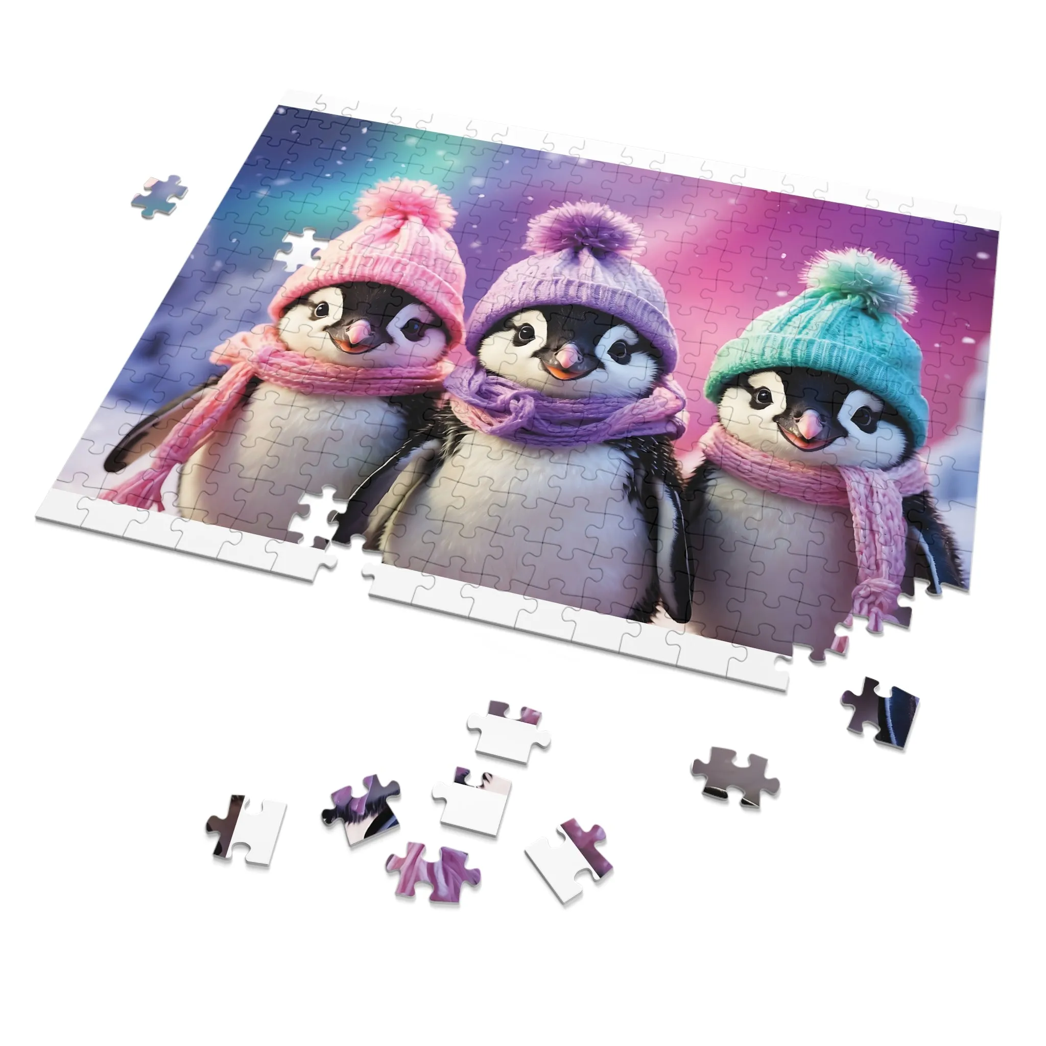 Jigsaw Puzzle, Penguin, Personalised/Non-Personalised (30, 110, 252, 500,1000-Piece)