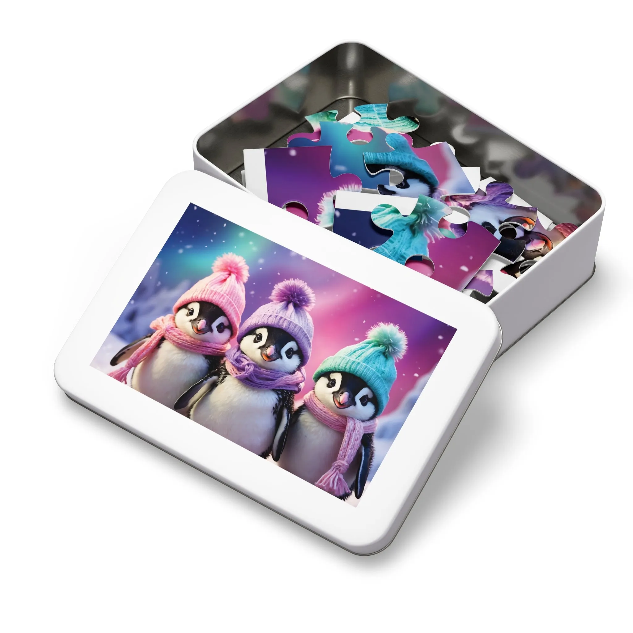 Jigsaw Puzzle, Penguin, Personalised/Non-Personalised (30, 110, 252, 500,1000-Piece)