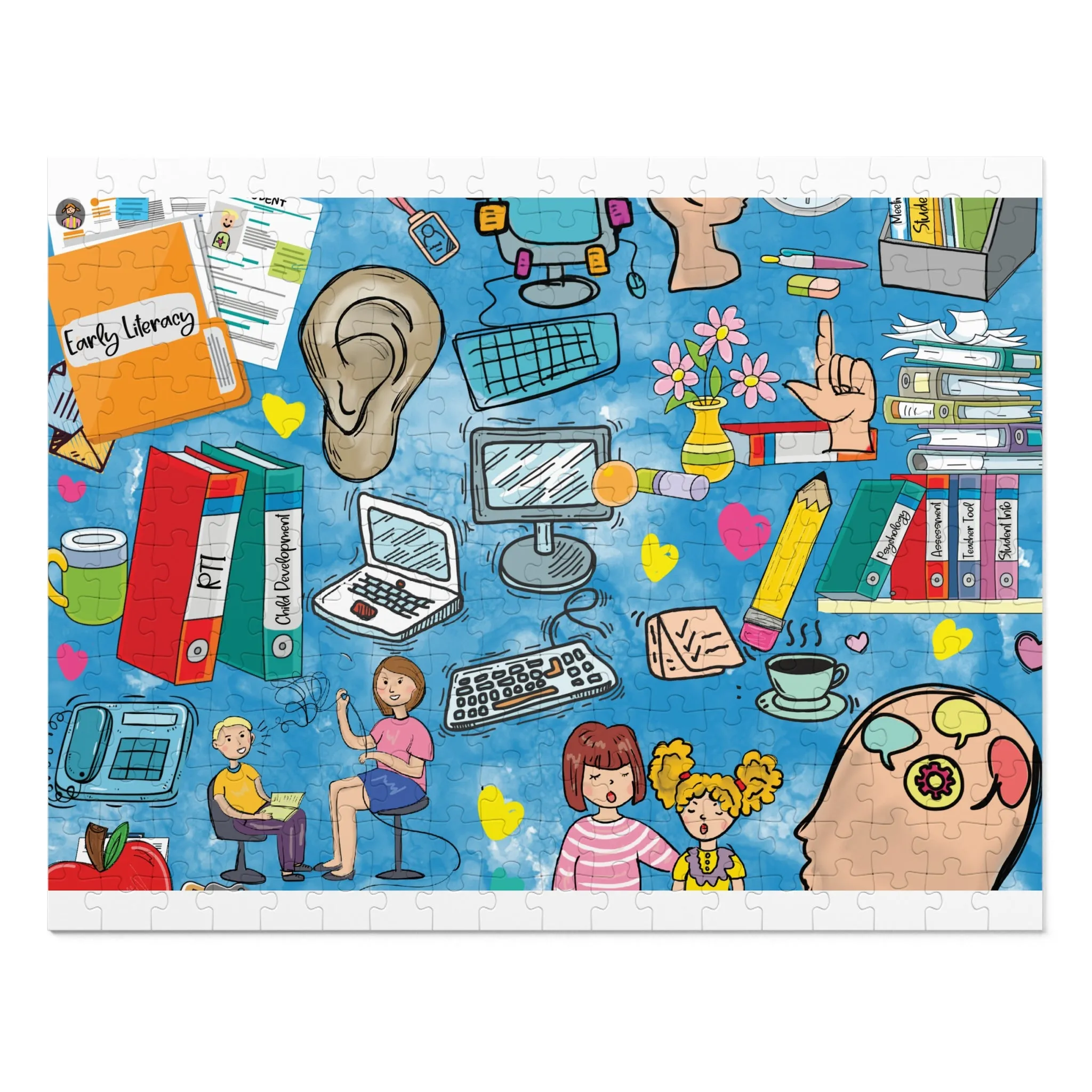 Jigsaw Puzzle, School Psychologist, Personalised/Non-Personalised (30, 110, 252, 500,1000-Piece)