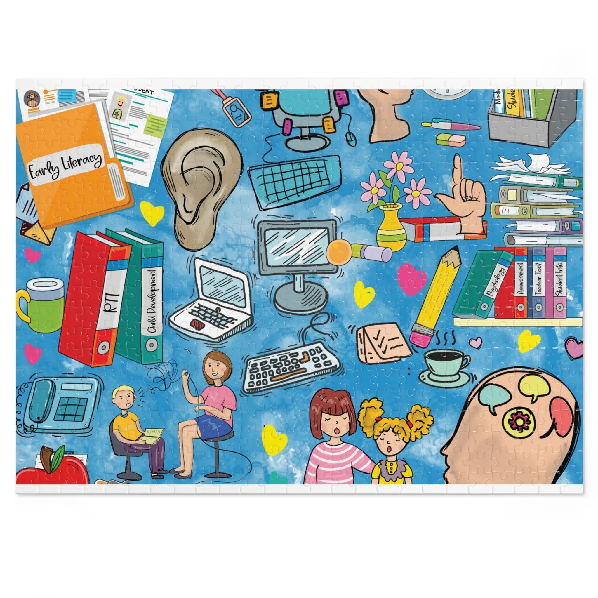 Jigsaw Puzzle, School Psychologist, Personalised/Non-Personalised (30, 110, 252, 500,1000-Piece)