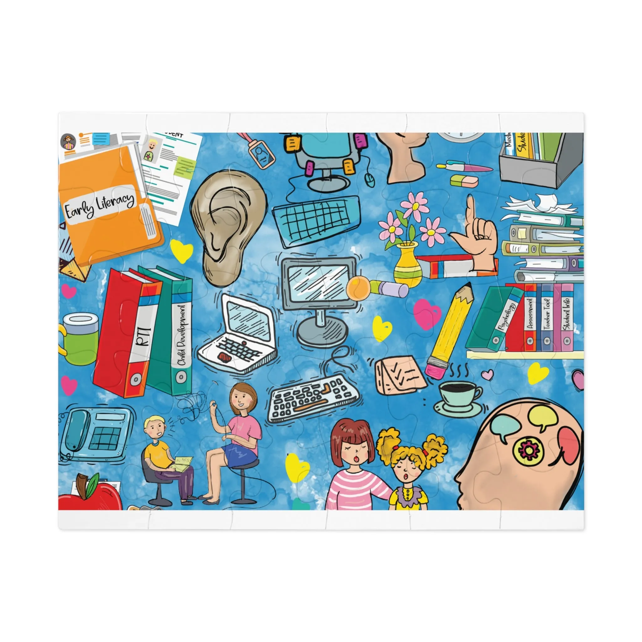 Jigsaw Puzzle, School Psychologist, Personalised/Non-Personalised (30, 110, 252, 500,1000-Piece)