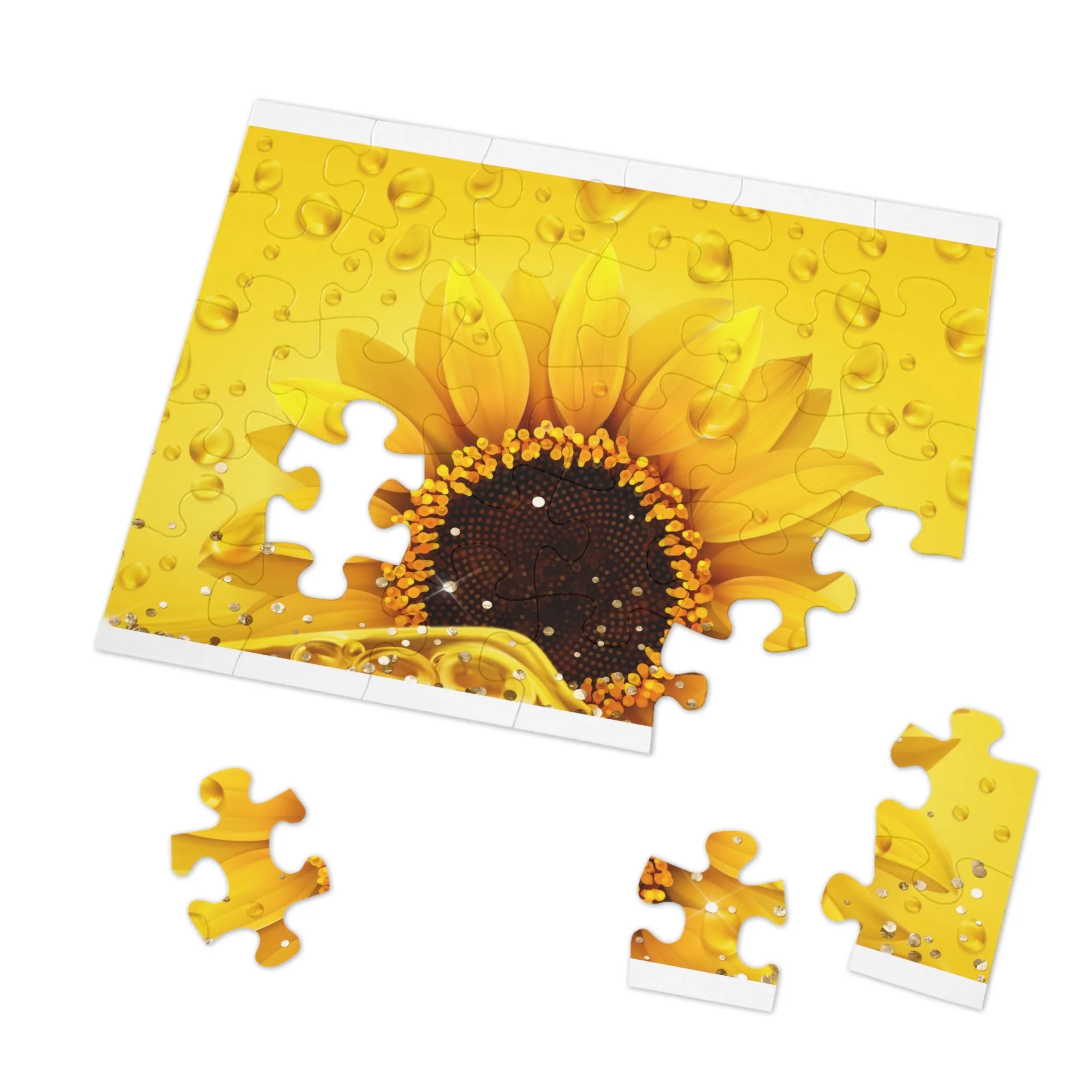 Jigsaw Puzzle, Sunflower, Personalised/Non-Personalised (30, 110, 252, 500,1000-Piece)