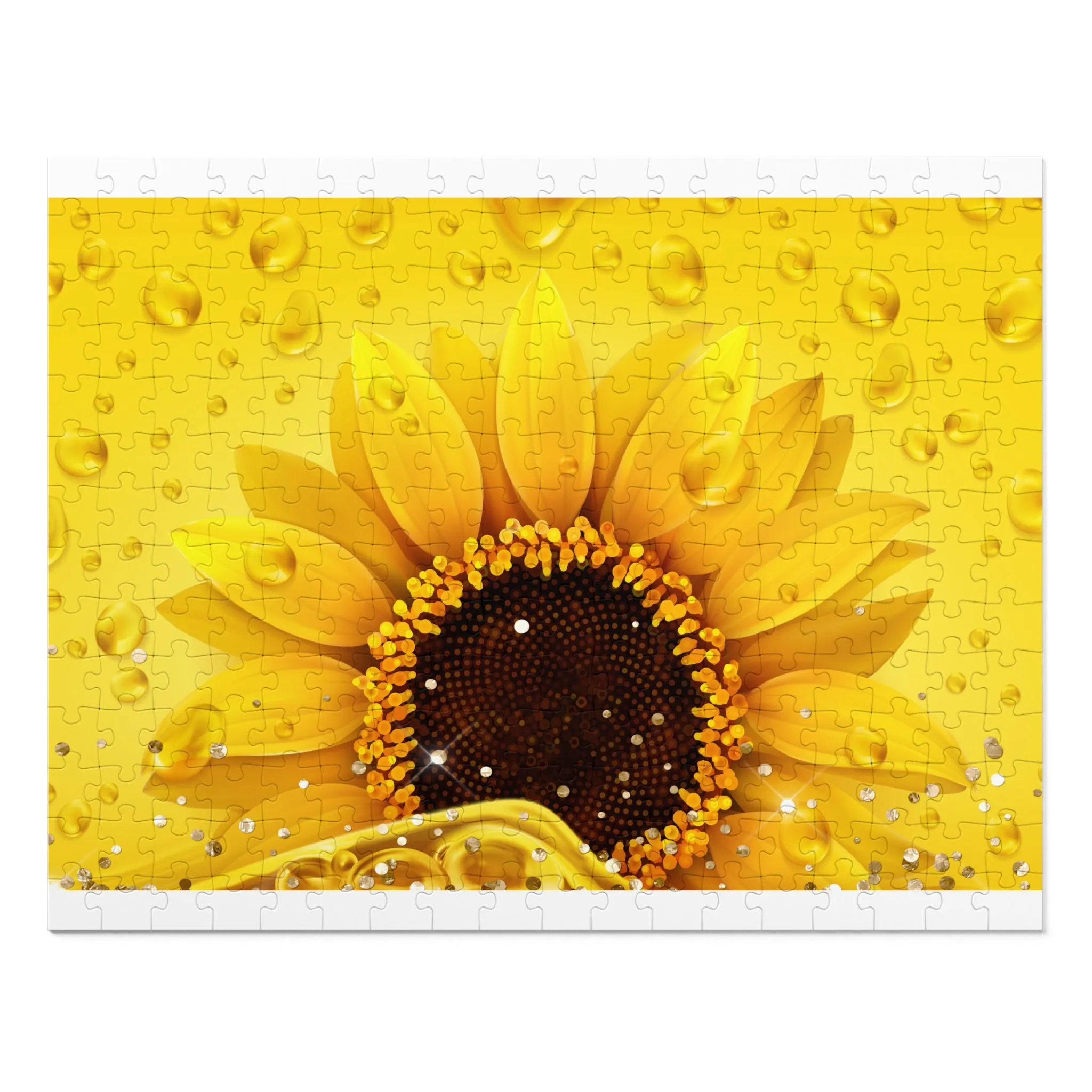 Jigsaw Puzzle, Sunflower, Personalised/Non-Personalised (30, 110, 252, 500,1000-Piece)