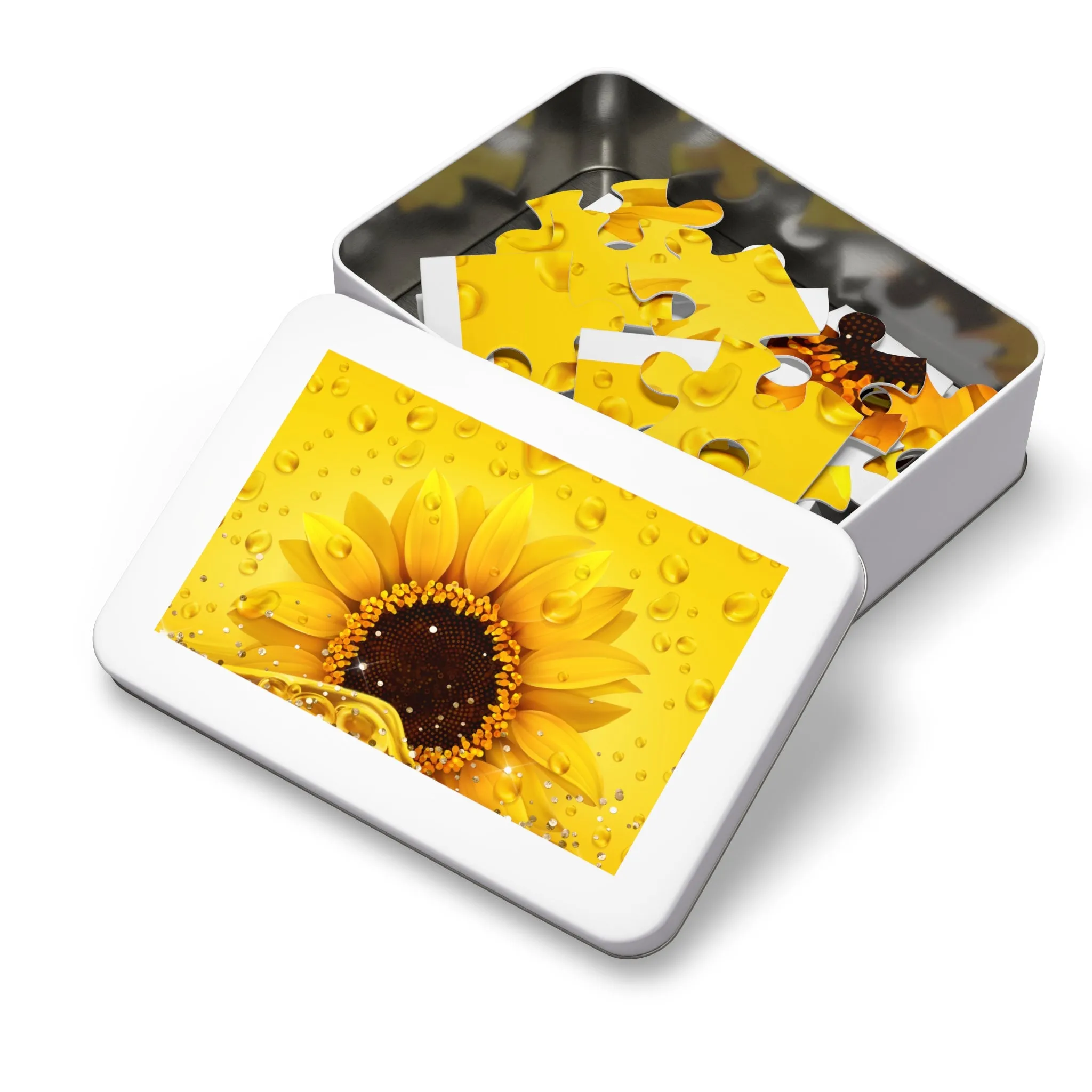 Jigsaw Puzzle, Sunflower, Personalised/Non-Personalised (30, 110, 252, 500,1000-Piece)