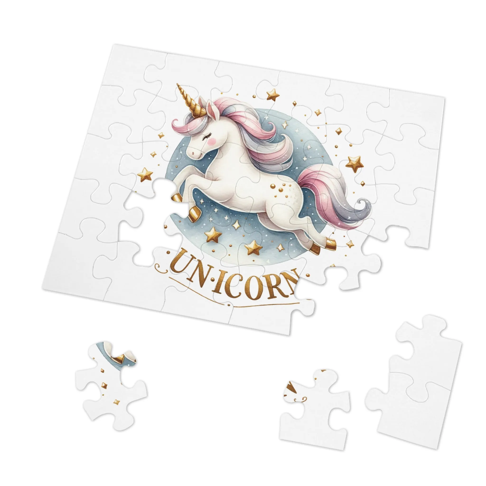 Jigsaw Puzzle, Unicorn, Personalised/Non-Personalised (30, 110, 252, 500,1000-Piece)