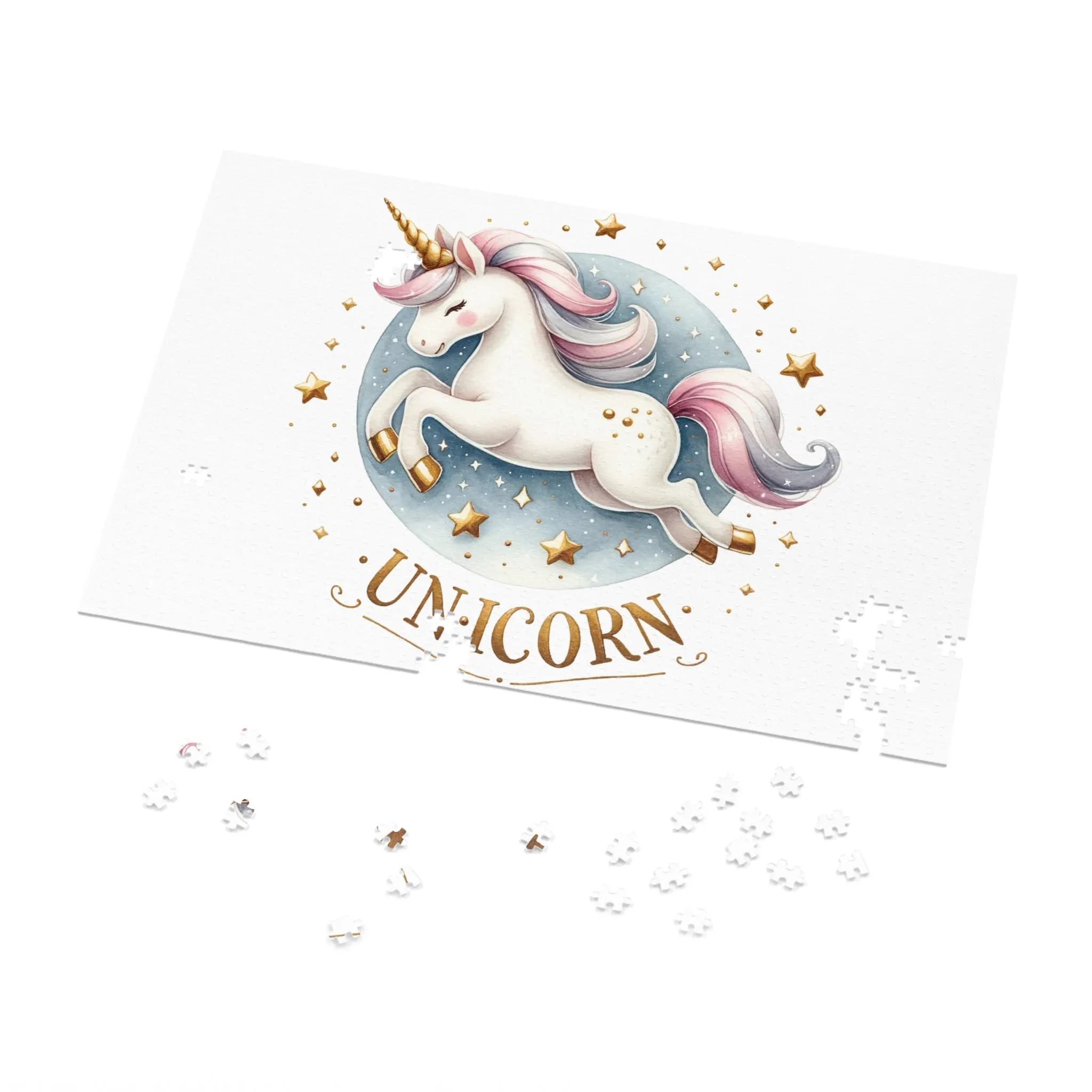 Jigsaw Puzzle, Unicorn, Personalised/Non-Personalised (30, 110, 252, 500,1000-Piece)