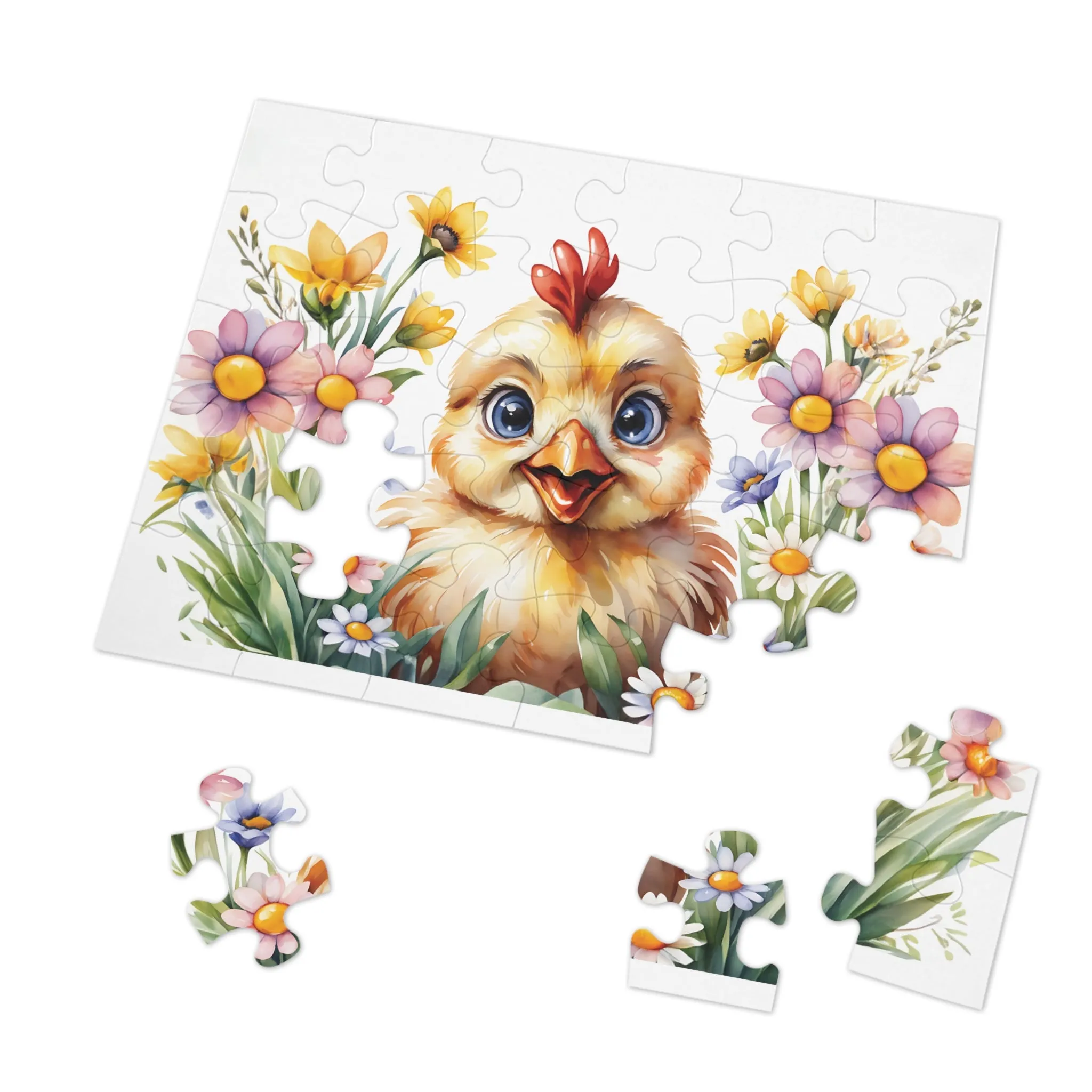 Jigsaw Puzzle, Western, Chicken, Personalised/Non-Personalised (30, 110, 252, 500,1000-Piece)