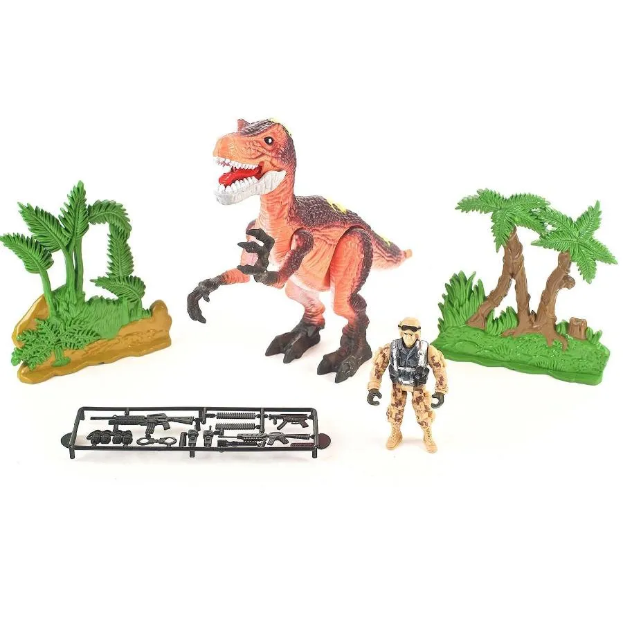 Juda Toys Dinosaurs Hunting Play Set Velocisaurus - 36 Pcs