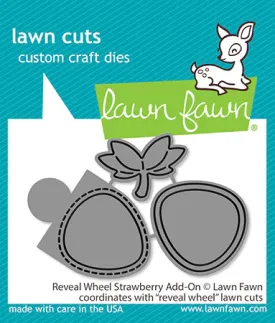 Lawn Fawn -   reveal wheel strawberry add-on - lawn cuts