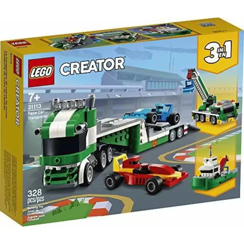 Lego Creator 3in1 Race Car Transporter Building Blocks Set (328 Pcs)