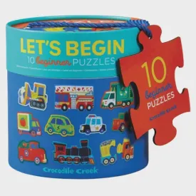 Let's Begin Toddler Puzzle 2 pc - Vehicles