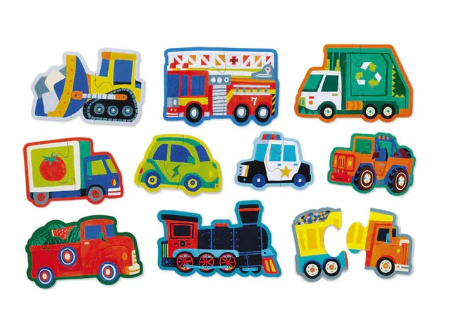 Let's Begin Toddler Puzzle 2 pc - Vehicles