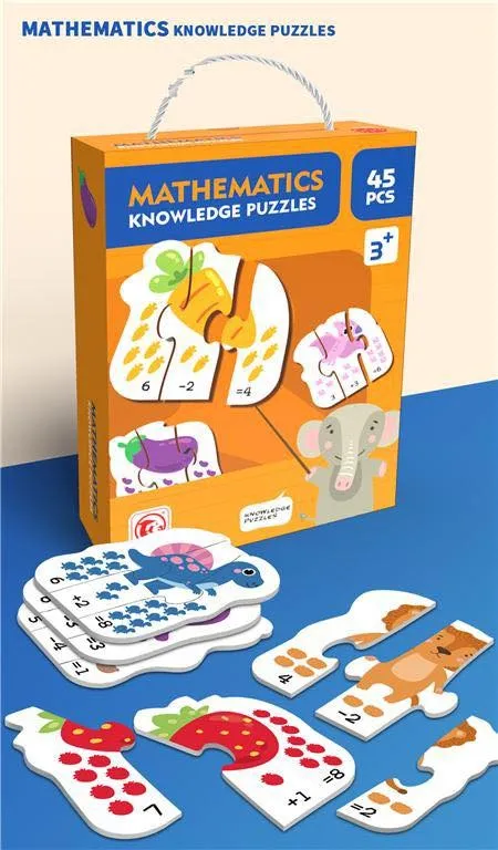 Mathematics Matching Jigsaw Puzzles - 45 pieces