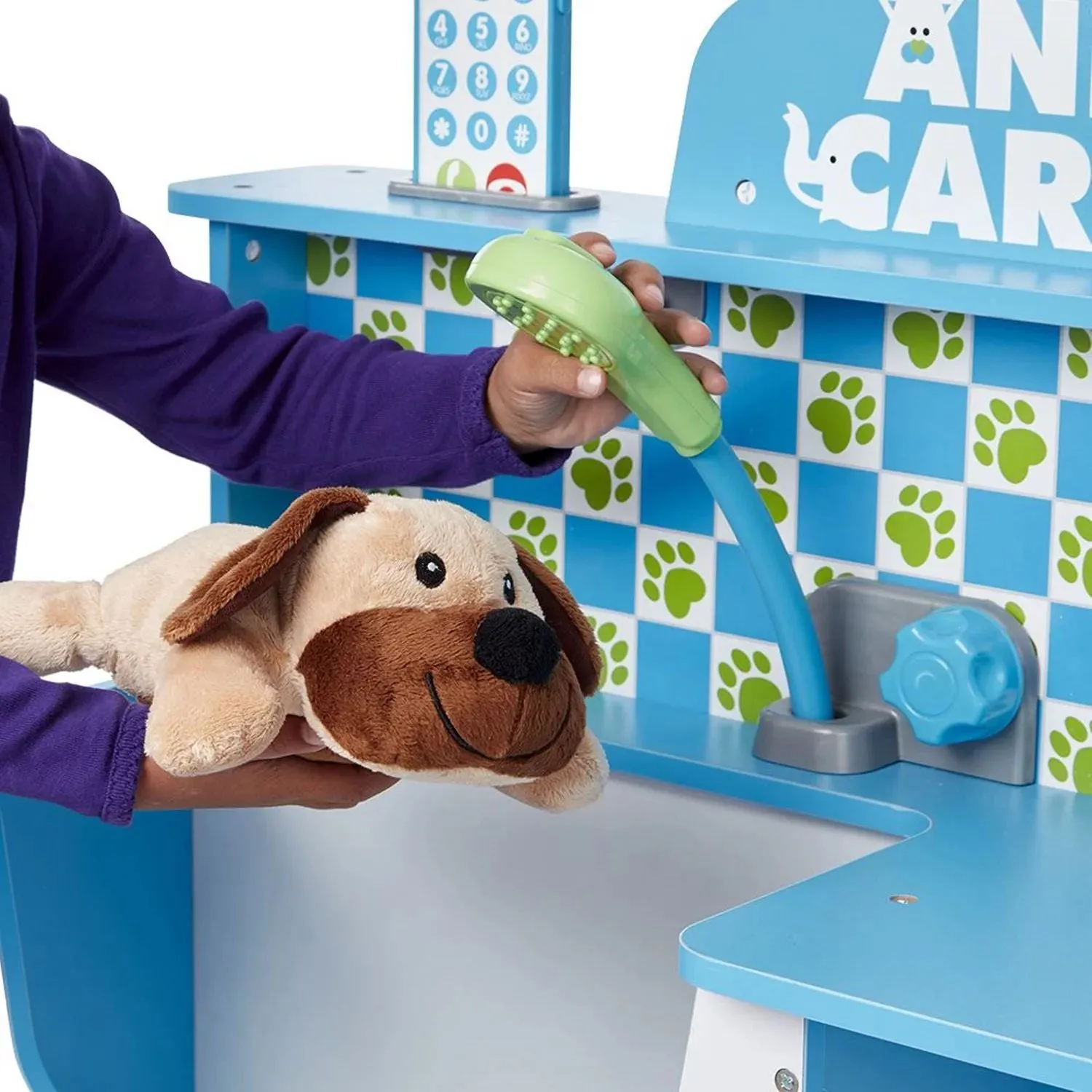 Melissa & Doug Veterinarian and Pet Groomer Melissa & Doug Wooden Activity Center