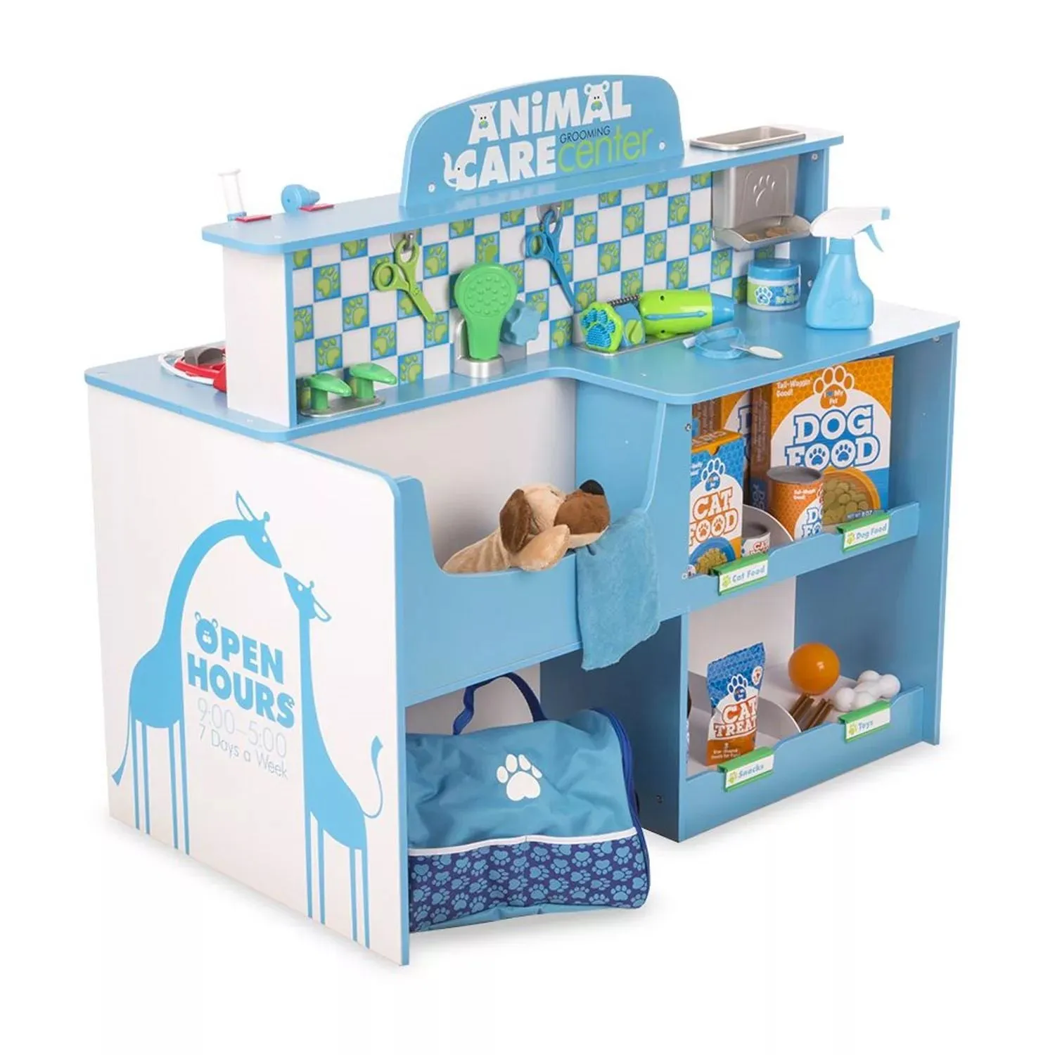 Melissa & Doug Veterinarian and Pet Groomer Melissa & Doug Wooden Activity Center