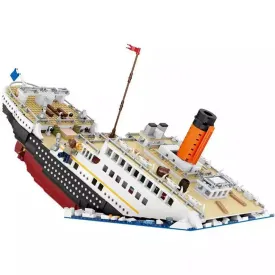 MOC  Compatible  2882 Pcs City Mini Titanic Ship RMS Large Cruise Building Blocks Famous Movie Figures Boat Assemble Decorate Bricks Toy for Kids