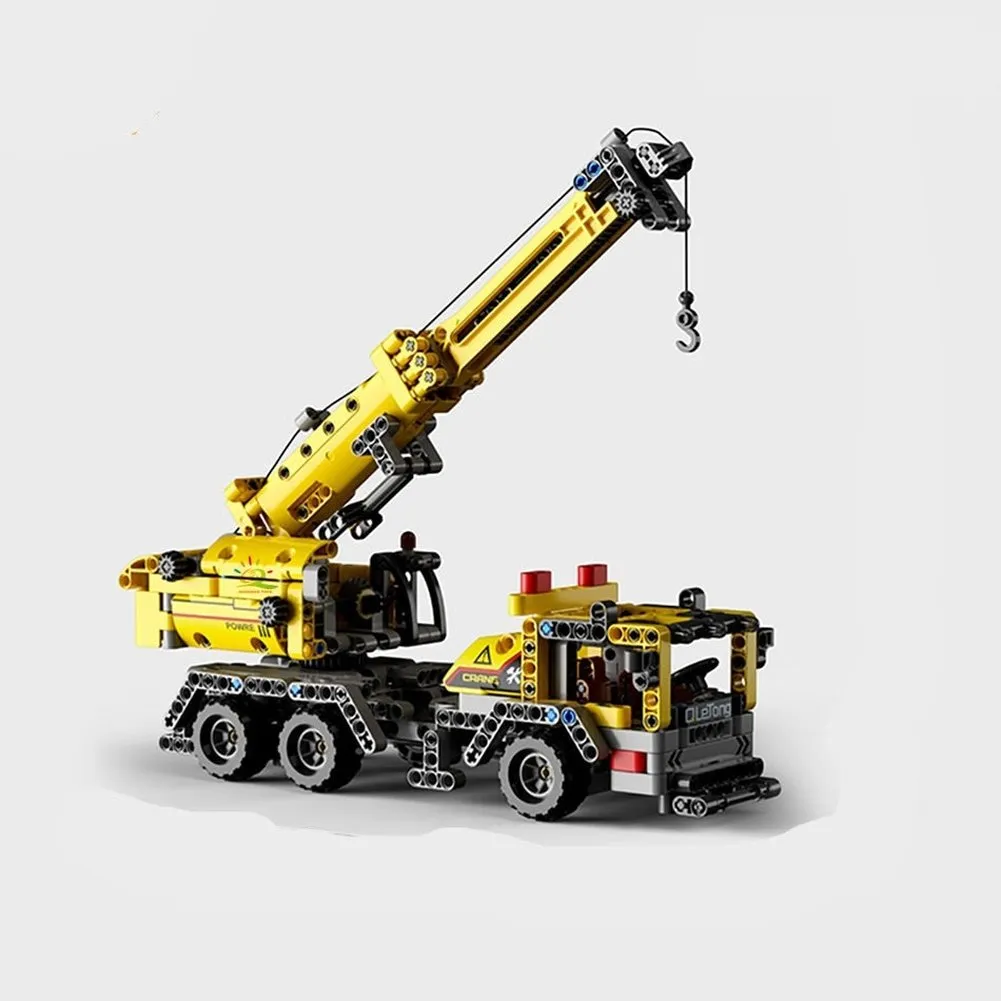 MOC  Compatible  H Engineering Truck Tech Building Block City Construction Toy For  Boy Adults Excavator Bulldozer Crane Car Brick