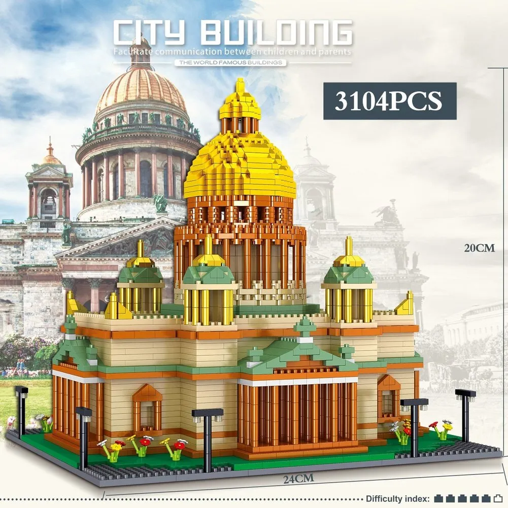 MOC  Compatible  Harvard School MIT Cambridge College Tokyo Campus Princeton and Oxford UK University Cathedral Model Building Block Toys