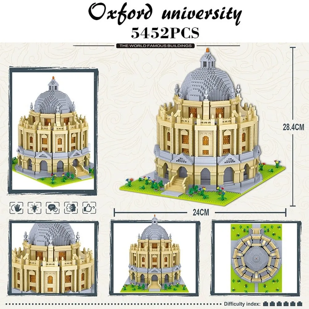 MOC  Compatible  Harvard School MIT Cambridge College Tokyo Campus Princeton and Oxford UK University Cathedral Model Building Block Toys