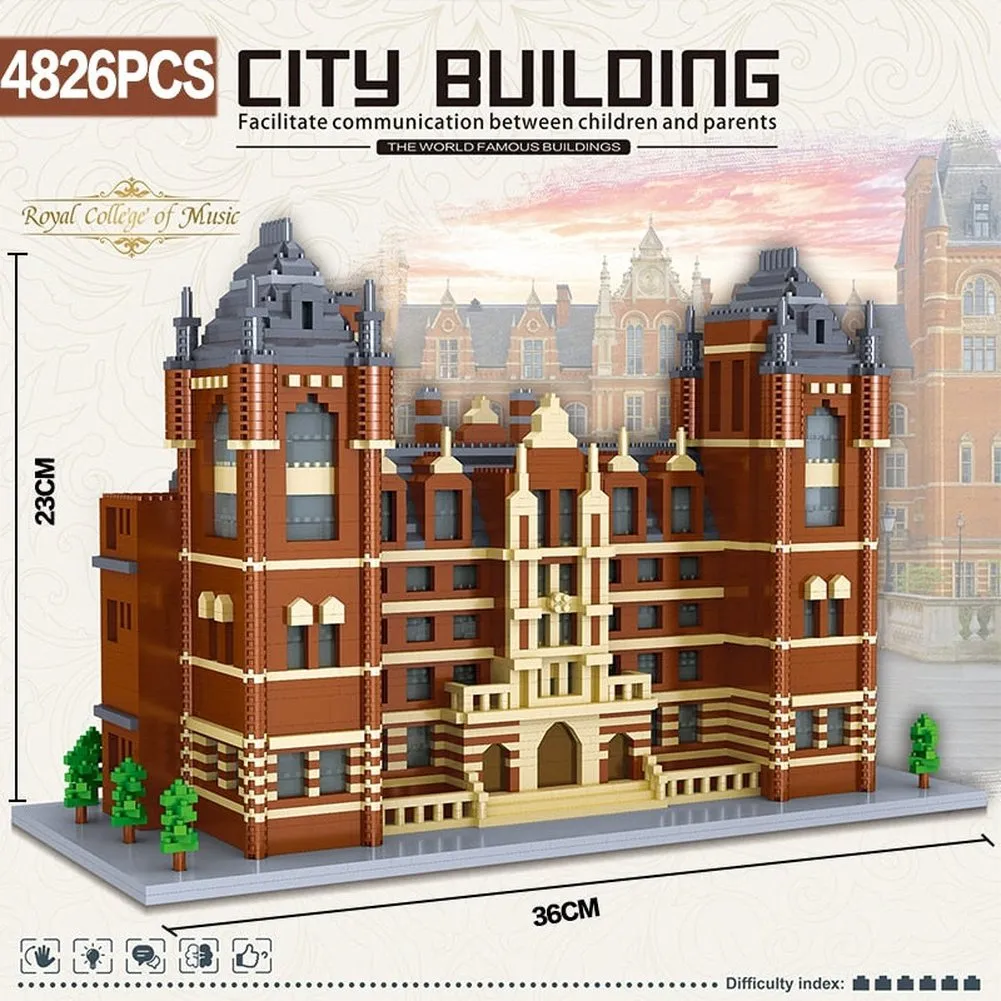 MOC  Compatible  Harvard School MIT Cambridge College Tokyo Campus Princeton and Oxford UK University Cathedral Model Building Block Toys