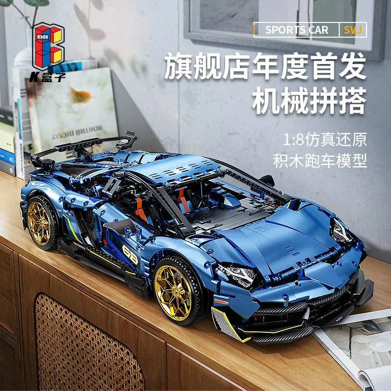 MOC NON  3811pcs MOC Technical 1:8 SVJ Sports Car Building Blocks Model City Remote Control Car Bricks toys    Set