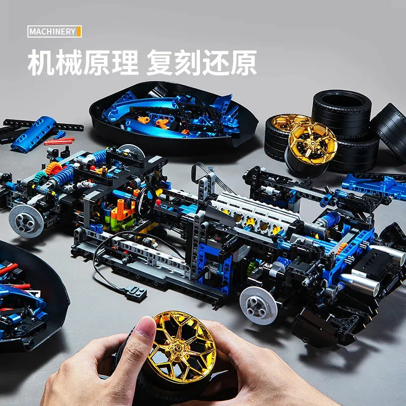 MOC NON  3811pcs MOC Technical 1:8 SVJ Sports Car Building Blocks Model City Remote Control Car Bricks toys    Set