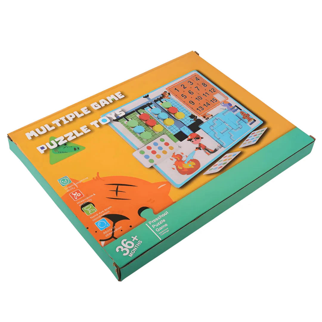 Multiple Game Puzzle Toys for Kids Age 3