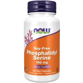 Now Foods Phosphatidyl Serine Soy Free 150mg 60 Veg Capsules