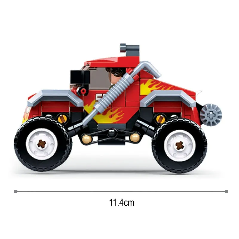 Off-Road Vehicle-Red Building Block Kit (150 Pcs)