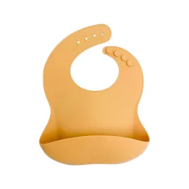 Petite Eats Silicone Bib- Mustard