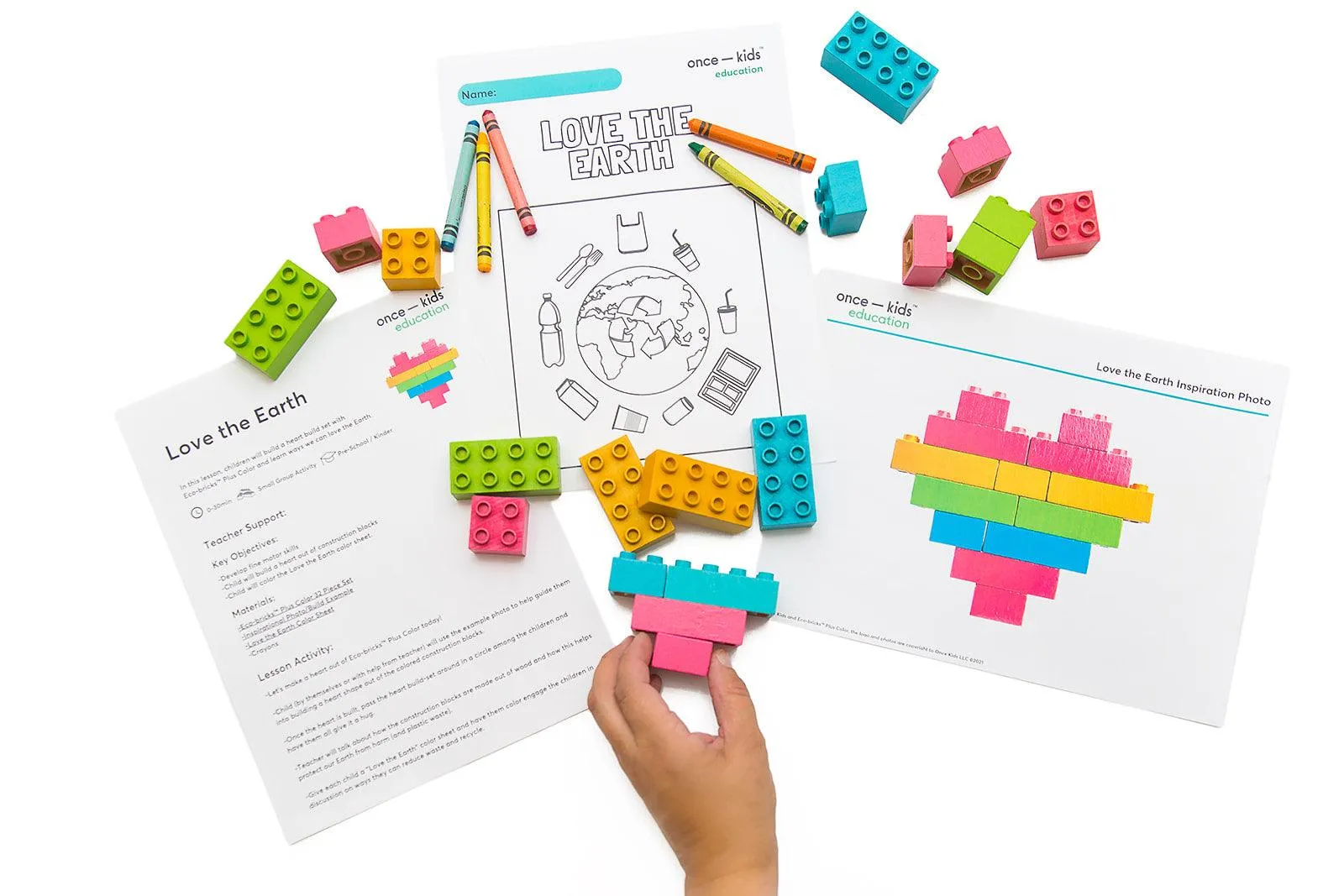 Plus  Color Wood Bricks Education Medium Set