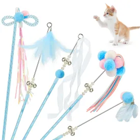 Potaroma Interactive Wand Cat Toys Toy 5 Pcs