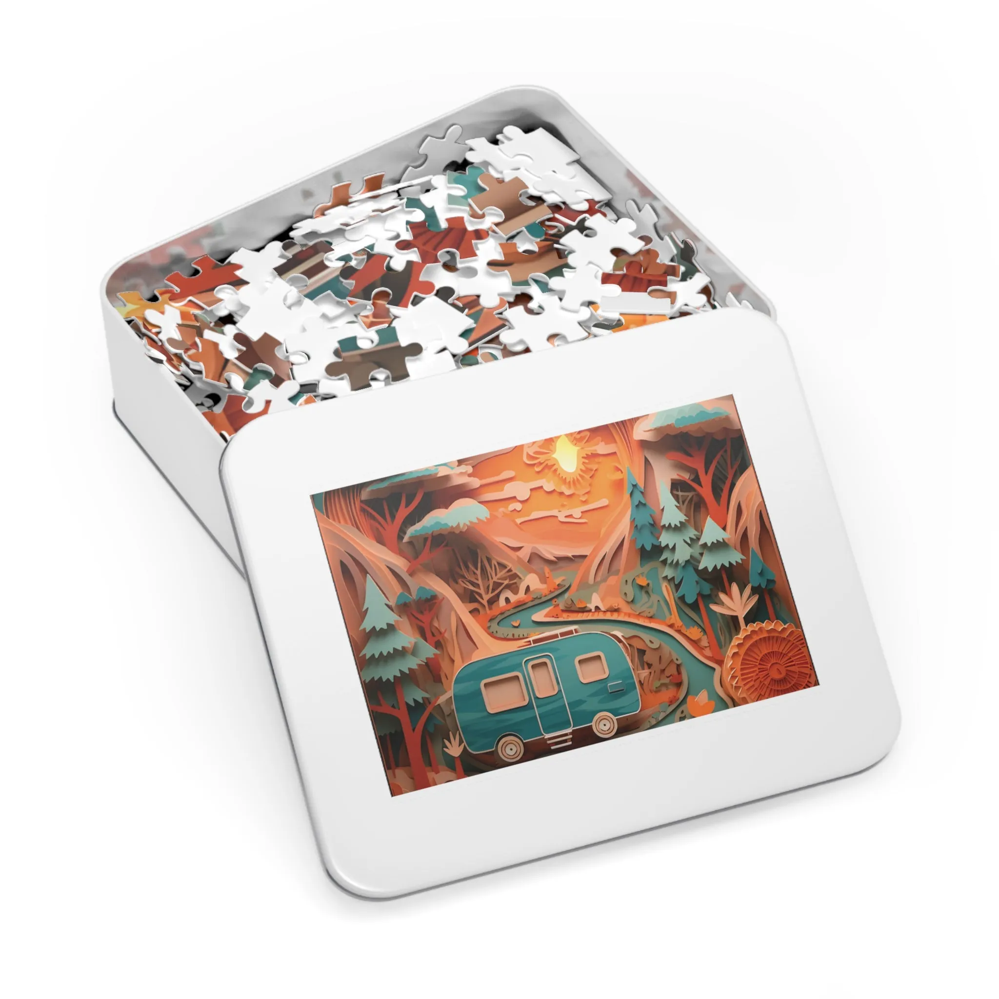 Puzzle, Caravan, Personalised/Non-Personalised (30, 110, 252, 500,1000-Piece) awd-pt-561